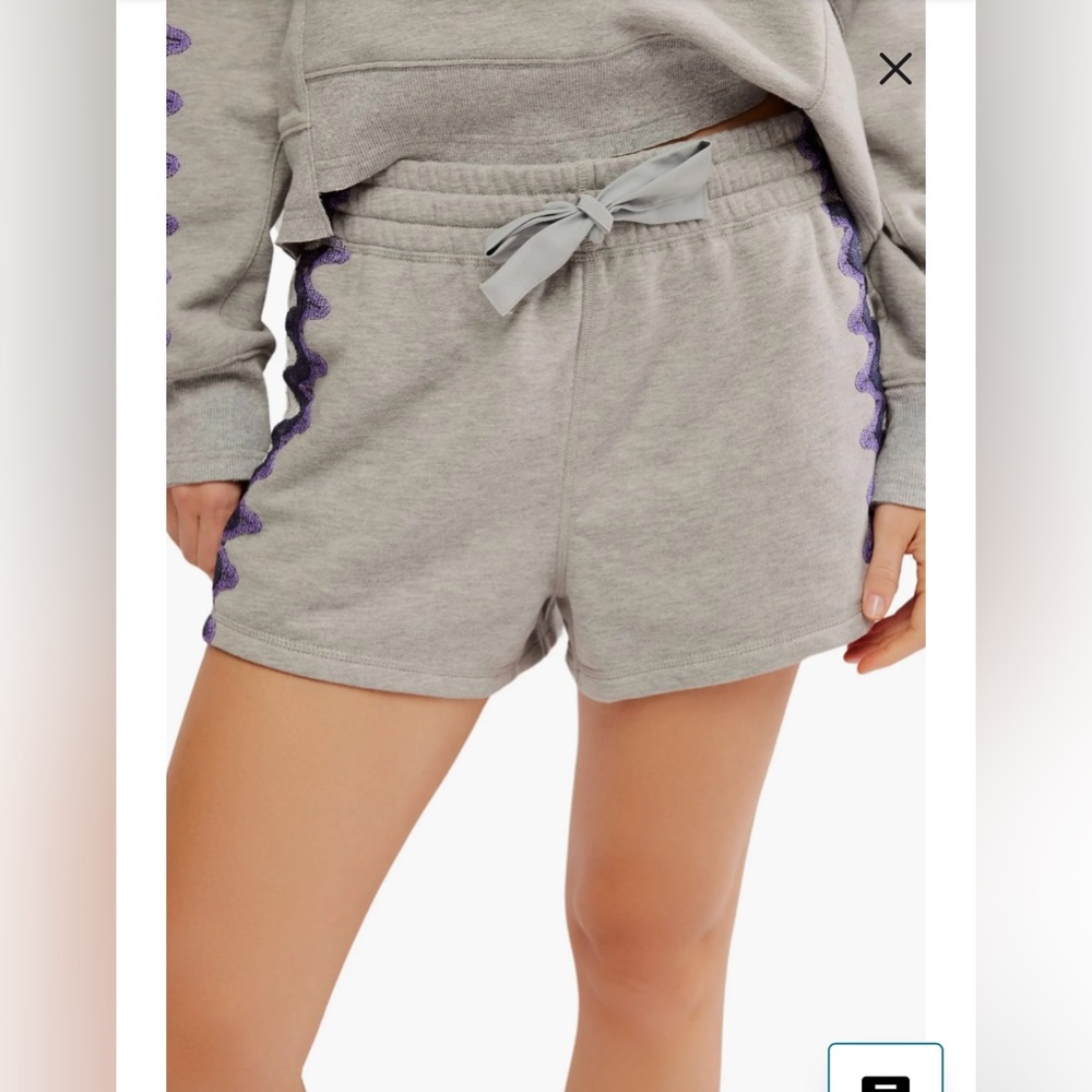 Free People Feeling Wavy Cotton Blend Shorts ✨